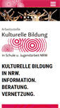 Mobile Screenshot of kulturellebildung-nrw.de